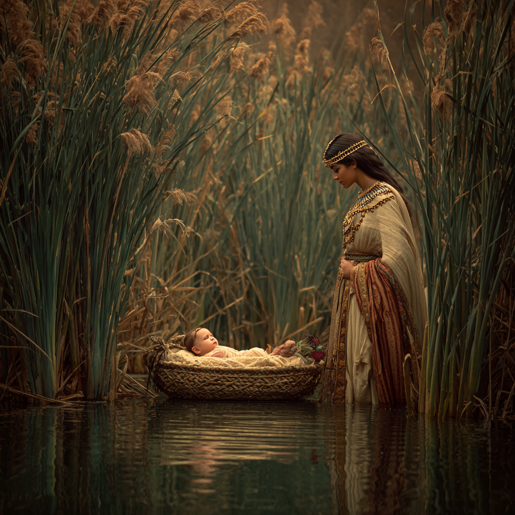 moses in water content-image